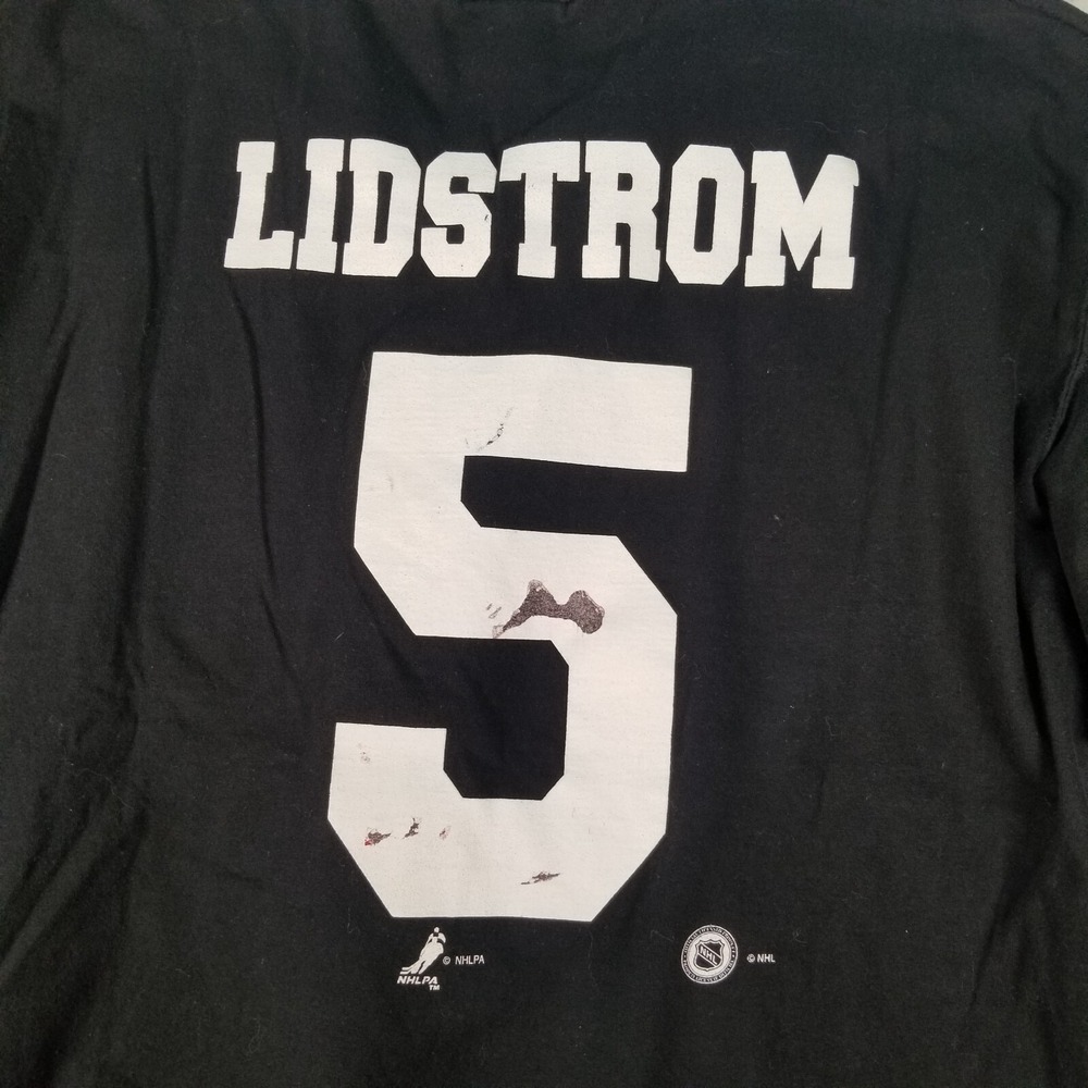 VTG Detroit Red Wings 2002 Stanley Cup Champs Black 3/4 Sleeve Shirt XL Lidstrom - Picture 9 of 10